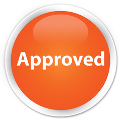 Approved premium orange round button