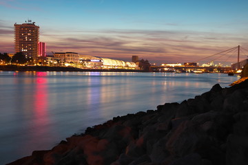 Blick auf Ludwigshafen am Rhein