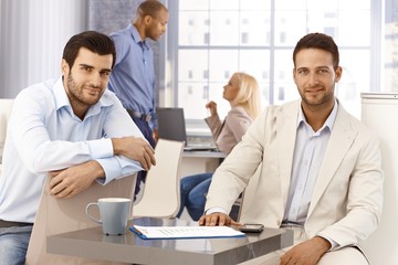 Portrait of handsome young businessmen