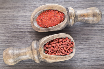 Annatto seeds and powder- Bixa orellana
