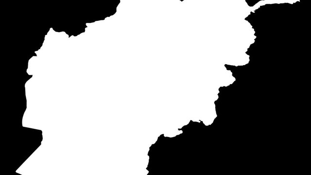 Zabul - Afghanistan, province extruded. Satellite