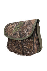 camouflaged hunter bag on white ground