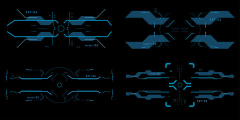 Futuristic user interface. HUD interface. Game interface