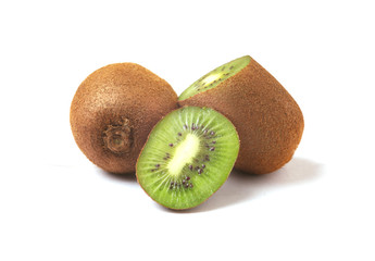 kiwi on white background