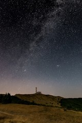 Abandonend monument in Bulgaria under billion stars and Milky way