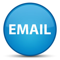 Email special cyan blue round button