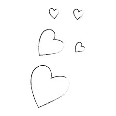 hearts love pattern background vector illustration design