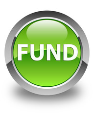 Fund glossy green round button