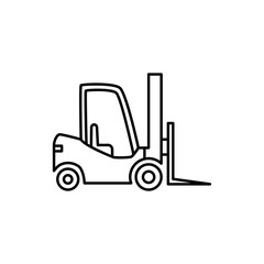 forklift icon on white background