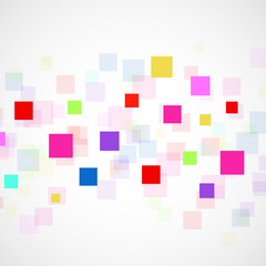 Abstract background with colorful squares. Modern vector design