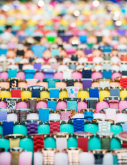Fototapeta premium Colorful background of watches