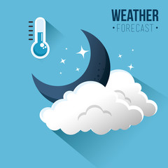 winter weather forecast concept vector illustration graphic design