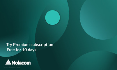 Abstract geometric background with green gradient vanishing circles.