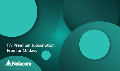 Abstract geometric background with green gradient vanishing circles.