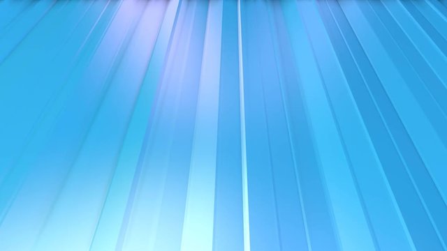 Abstract simple blue violet low poly 3D curtains as nice backdrop. Soft geometric low poly motion background of shifting pure blue violet polygons. 4K Fullhd seamless loop background