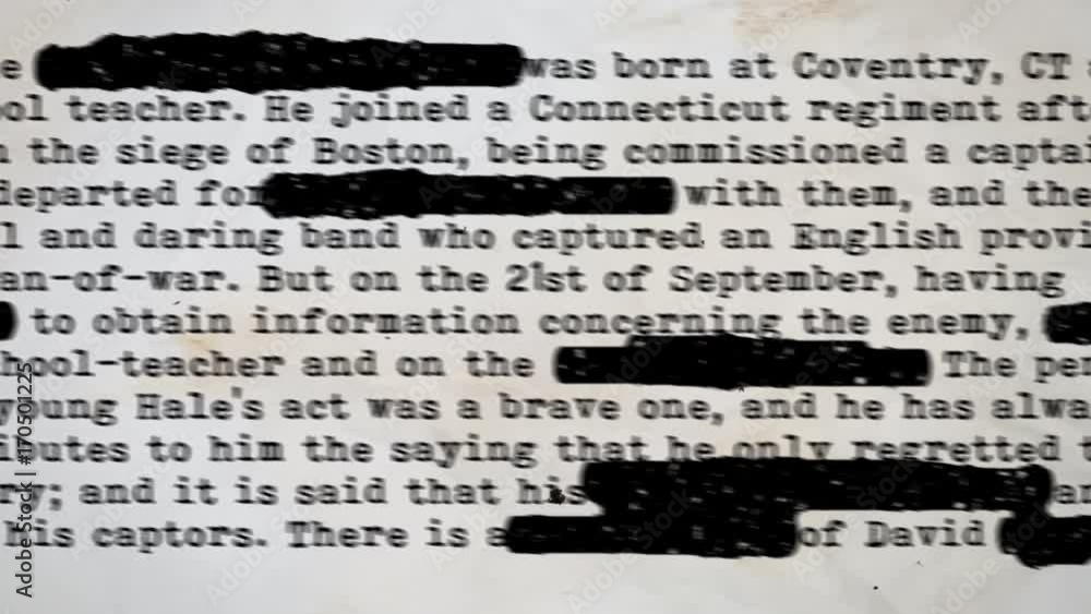Poster detective 3d rendering of a hidden text covered with grunge on a police type profile with some name,