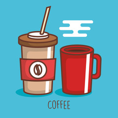 delicious coffee drink icon vector illustration design