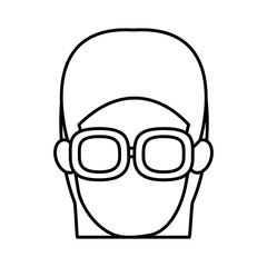 Woman with glasses icon vector illustration graphic design