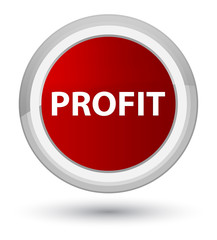 Profit prime red round button