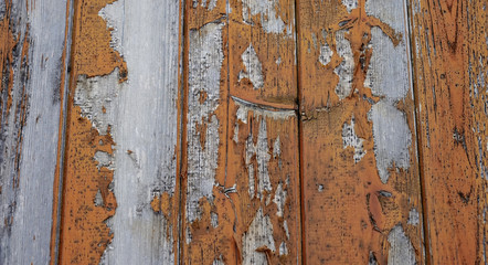 Old cracked wooden fence or floor close-up