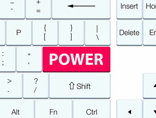 Power pink keyboard button