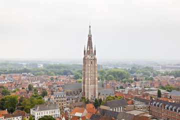 Fototapeta premium Bruges Church Of Our Lady