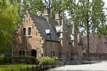 Fototapeta na wymiar Bruges Minnewater House