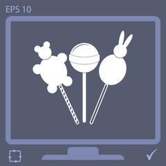 lollipop vector icon