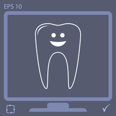 teeth vector icon