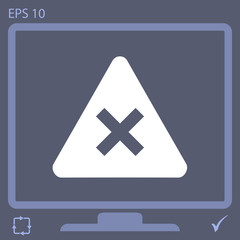 Obraz premium prohibition vector icon