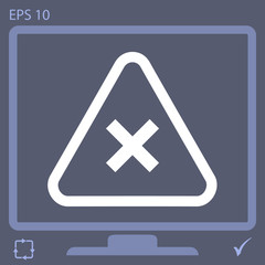 Fototapeta premium prohibition vector icon