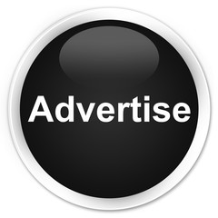Advertise premium black round button