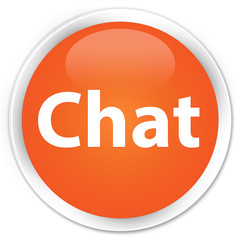 Chat premium orange round button