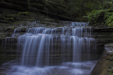 Fototapeta na wymiar Buttermilk Falls in Ithaca, NY