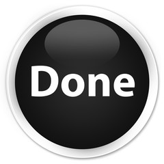 Done premium black round button