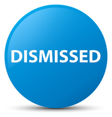 Dismissed cyan blue round button
