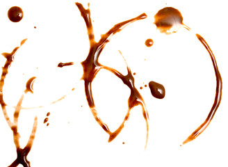 trace of coffee on white paper