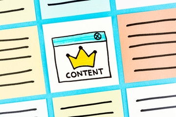 Content papernews concept