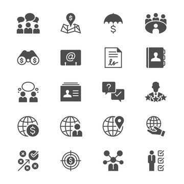 Business flat icons