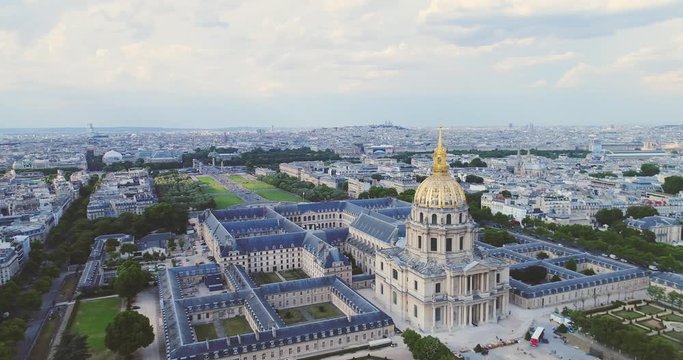 Les Invalides Aerial Paris France Cityscape