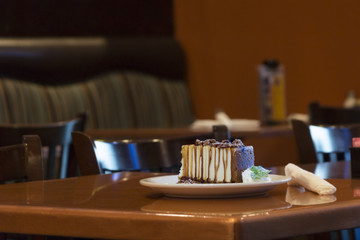 Cheesecake On Table