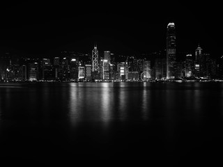 Hong Kong skyline at Victoria Harbor