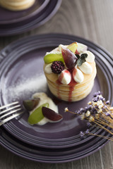フルーツのパンケーキ