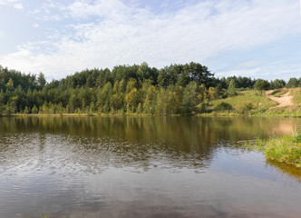 lake in the countryside