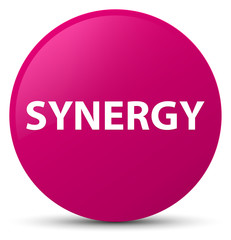Synergy pink round button