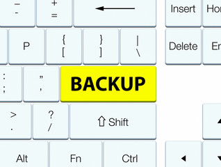 Backup yellow keyboard button