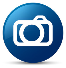 Camera icon blue round button