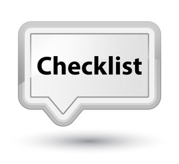 Checklist prime white banner button