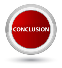 Conclusion prime red round button