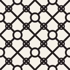 Fototapeta premium Abstract geometric lines lattice pattern. Seamless vector background. Subtle repeating texture.